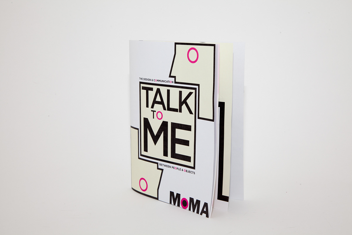 talk to me poster moma david villouta book design catalog