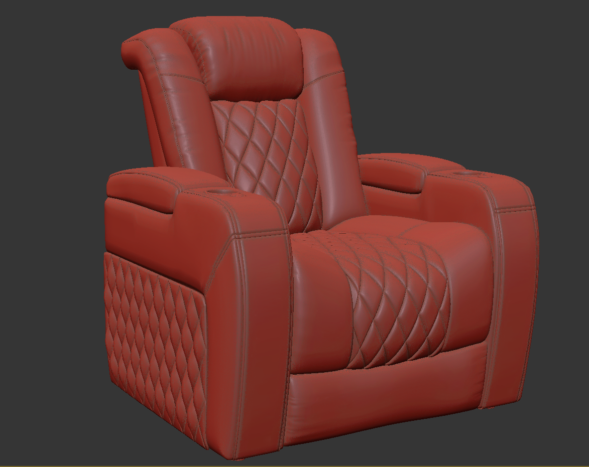 3D 3d modeling 3ds max CGI chair Couch furniture product sofa visualization