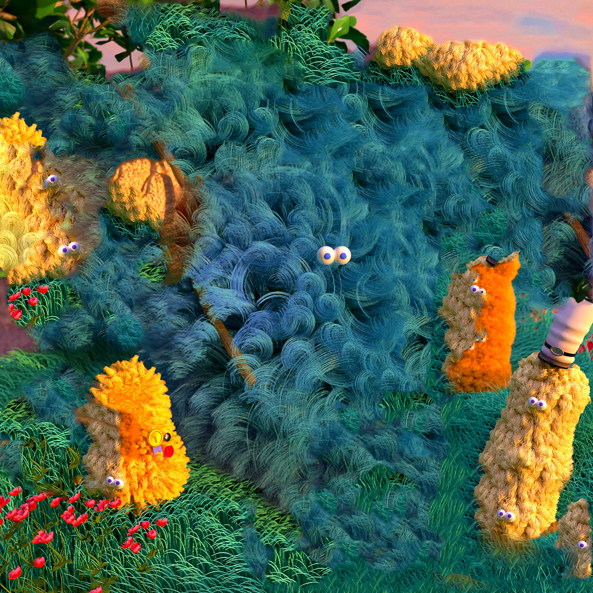 3D Character animation  character animation cinema 4d dream furry fantastic sunset sunsets traveling