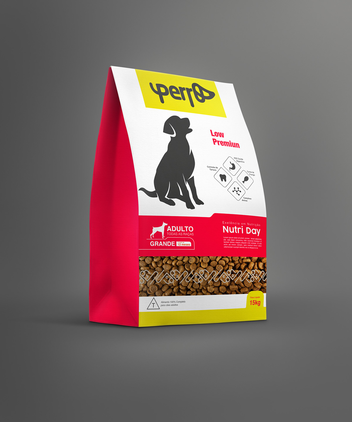 Pet dog Ration logo tipe packing Logomarca petshop Food 