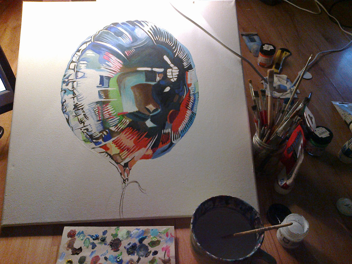 Oli ballon canvas helium ballon
