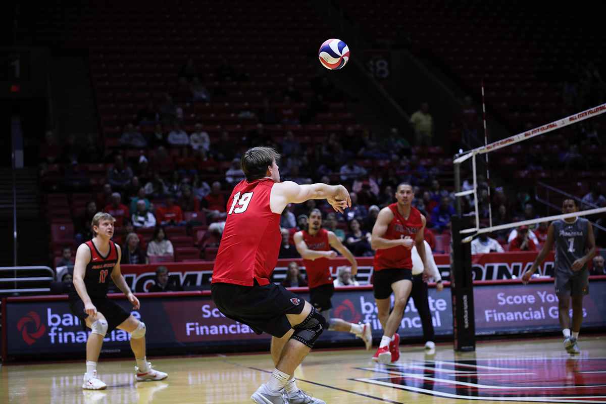sport Photography  college ball state mac mens volleyball
