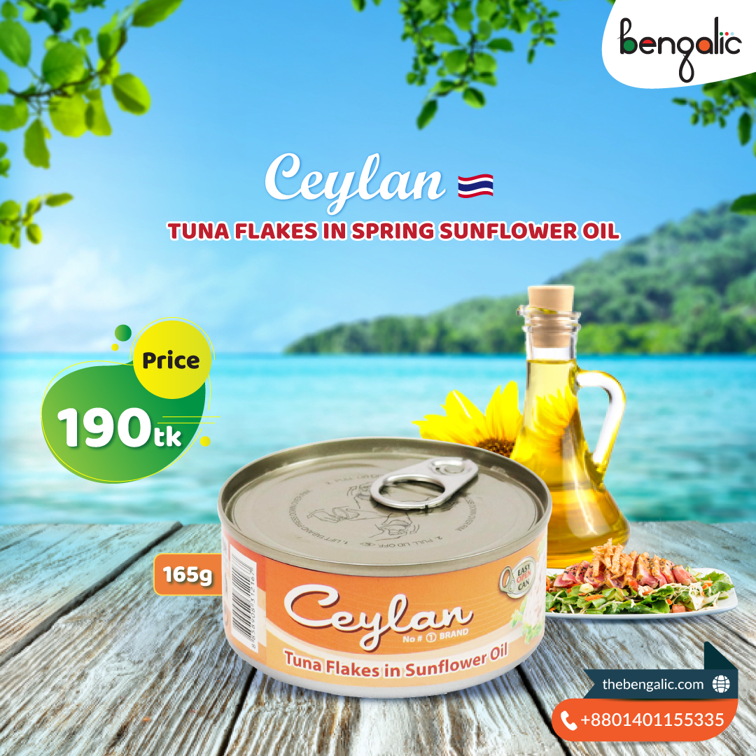bengalic Ceylan dri fish Olive Oil Social Media Banner Social Media Design sunflower oil tuna fish vegetable oil water