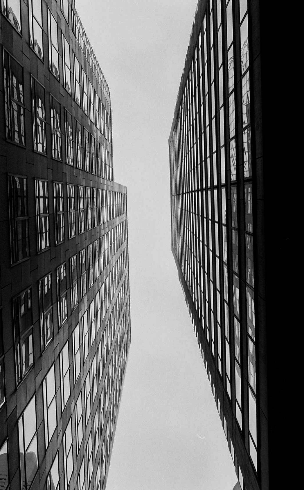 philadelphia center city 35mm slr looking up high rises skyscrapers