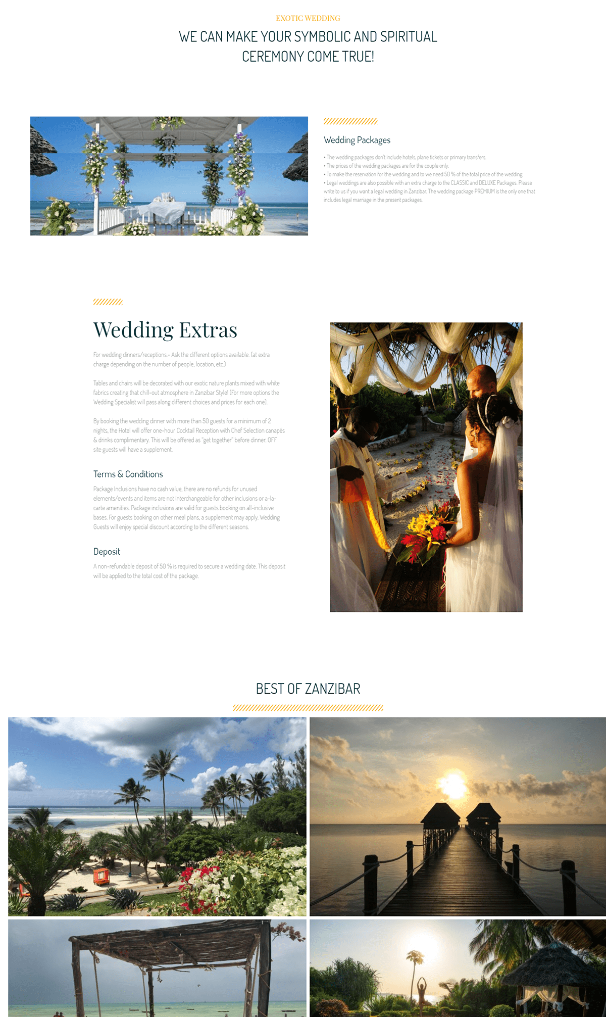destination exotic Responsive sunshine Website wedding