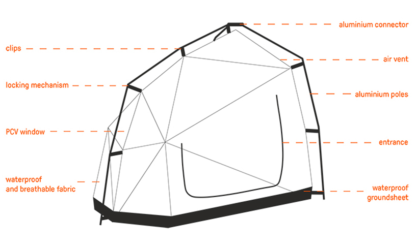 tent Outdoor lightning shelter bolt thunderstorm storm camping camp mountains thunderbolt design industrialdesign ID