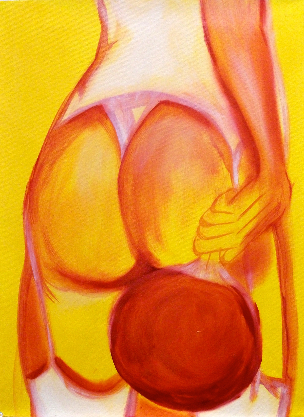 ping pong Oil Painting nude