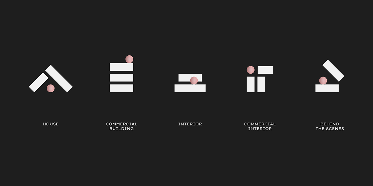 architecture simple Logotype interiors visual identity logo