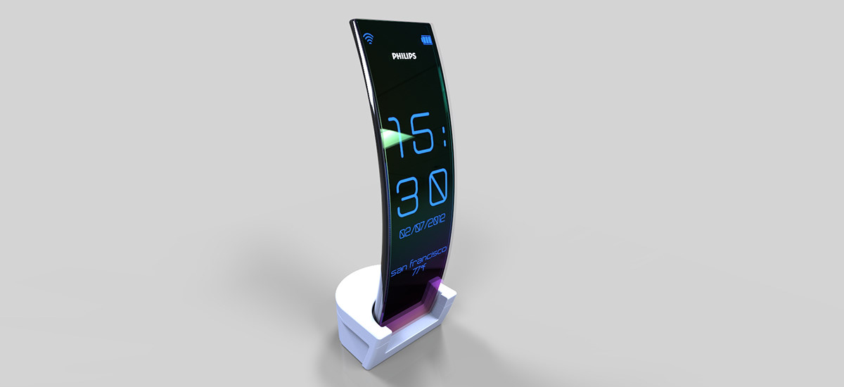 telephone phone touchscreen Philips concept phone concept philips concept UI elegant