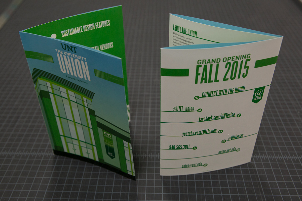 publication design unt union editorial brochure green University college school