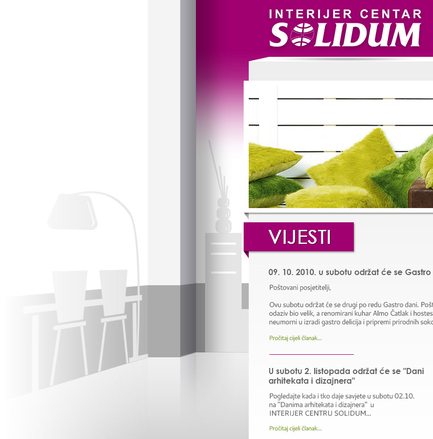 solidum  interior  website  design  Development