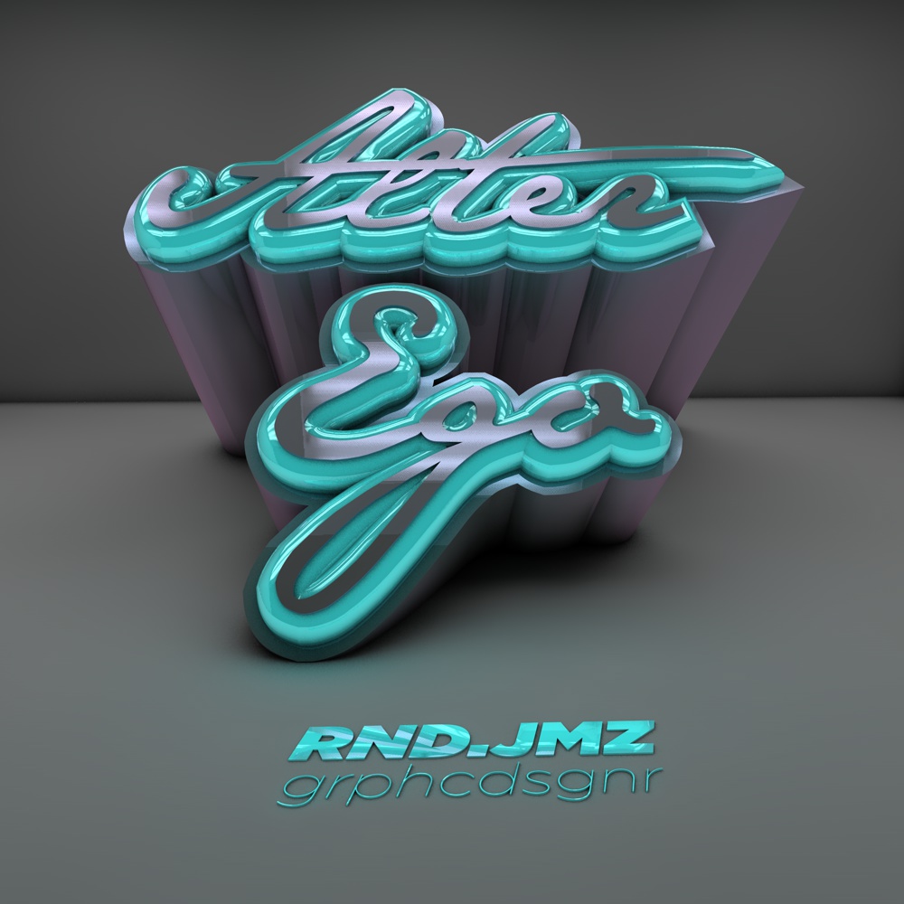 typo graphic 3D sometimes alter ego