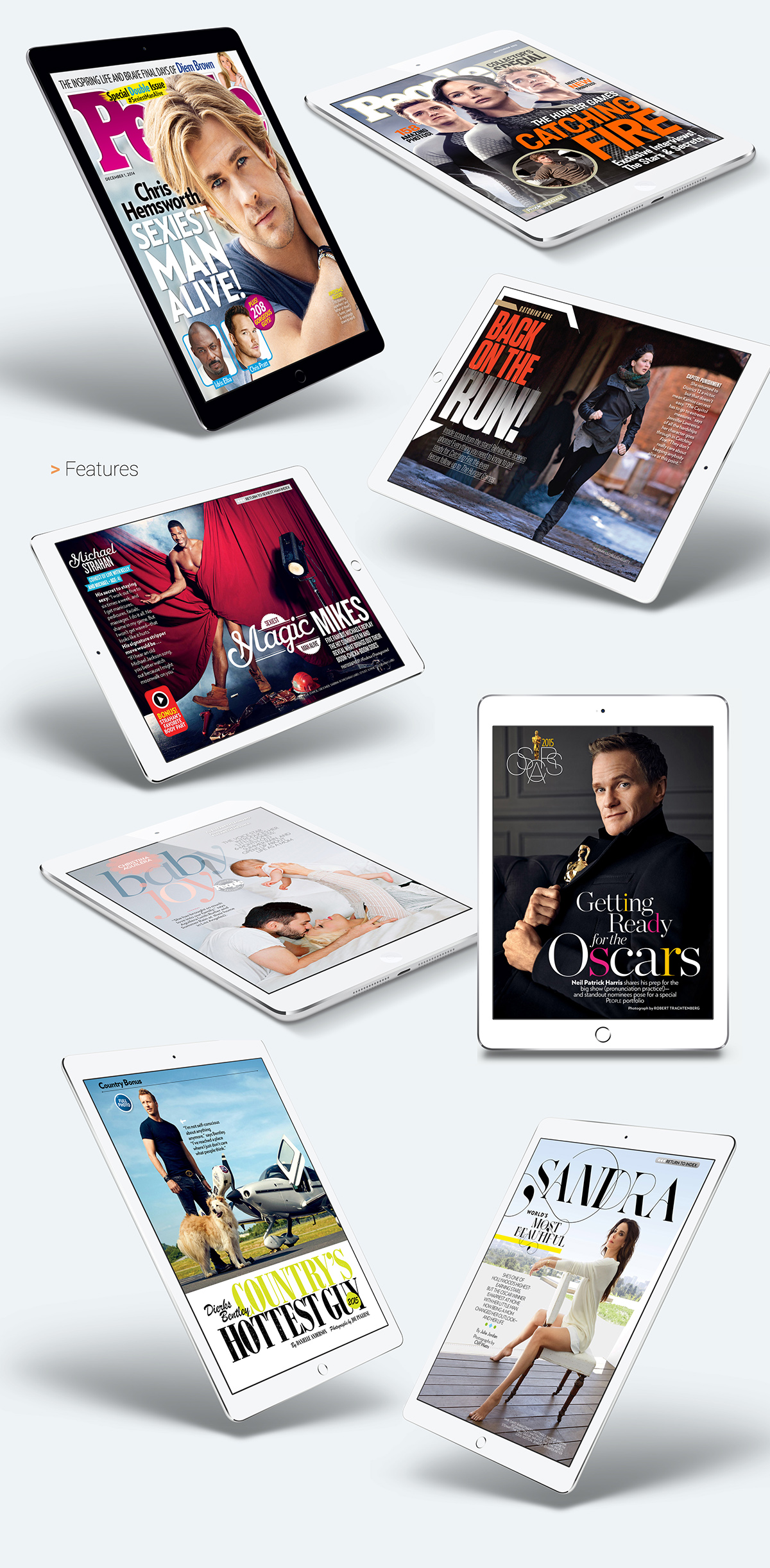tablet design iPad UI