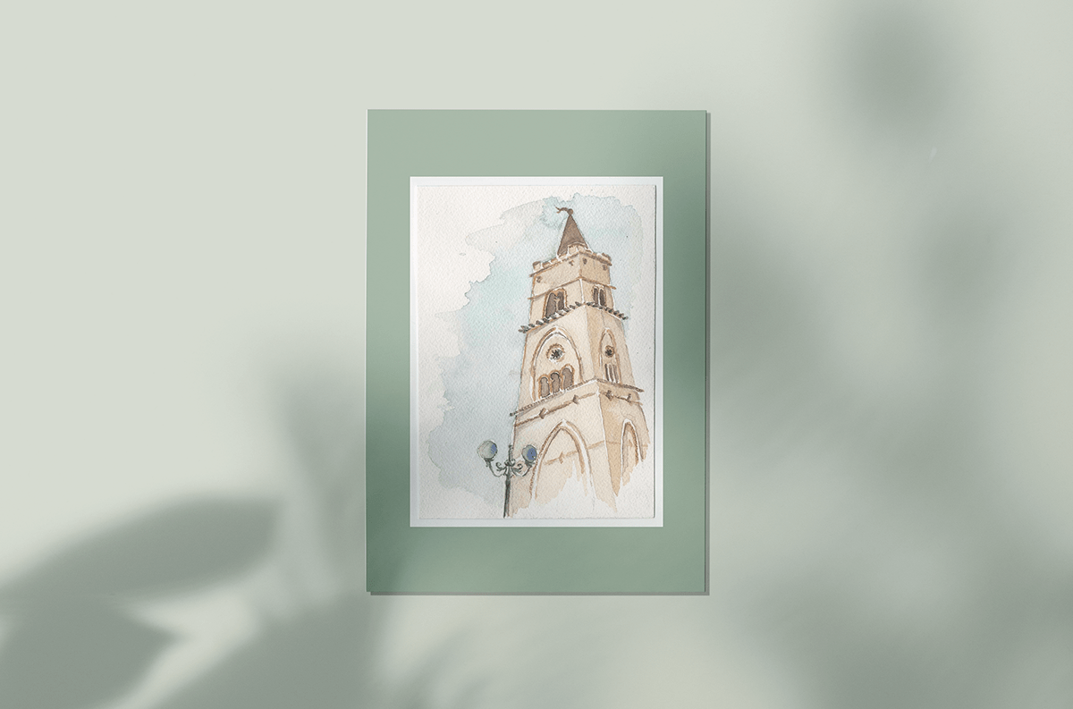art handmade ILLUSTRATION  painting   postcards print set Sicilian sicily watercolor