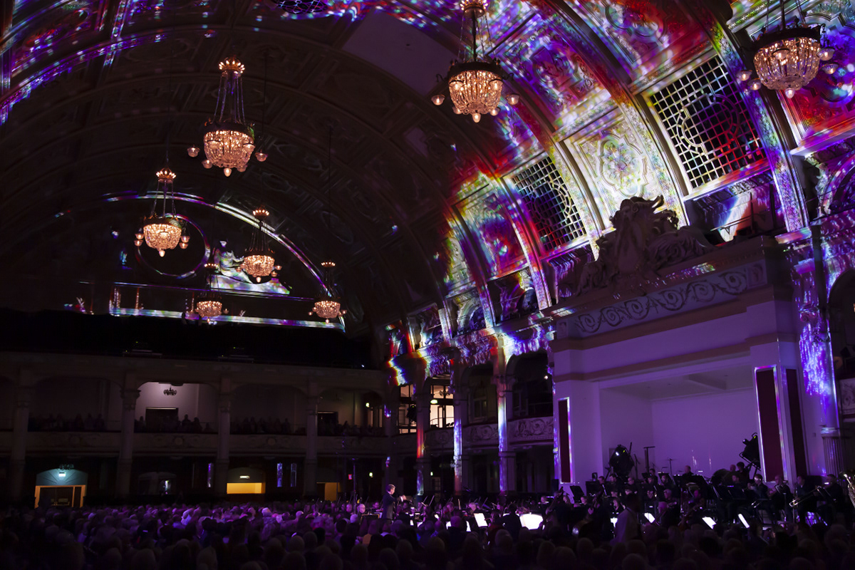 Blackpool Light Odyssey UK projection mapping video mapping Light festivals projection bbc philharmonic orchestra adobeawards