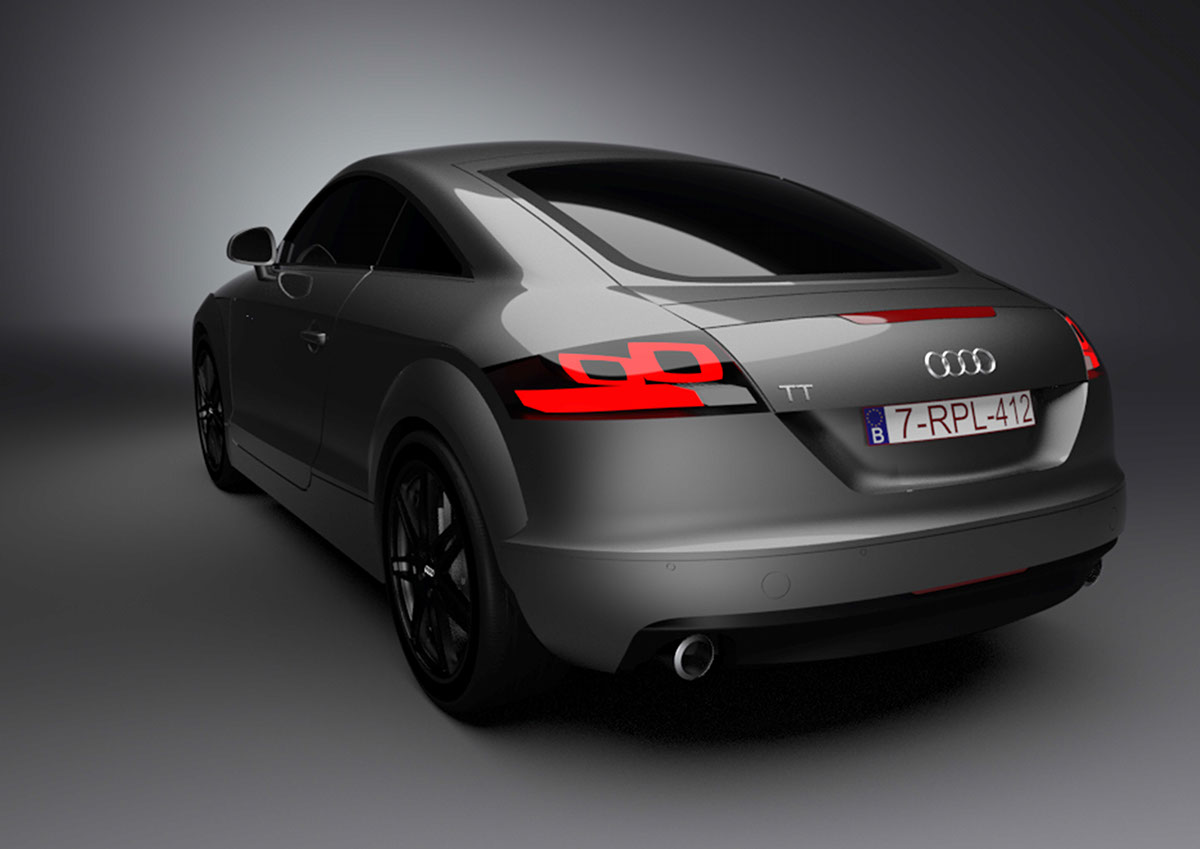 Audi audi tt 3D Modelling alias autostudio alias automotive Autodesk Nurbs Modelling VRED production car 3D model VRED renders