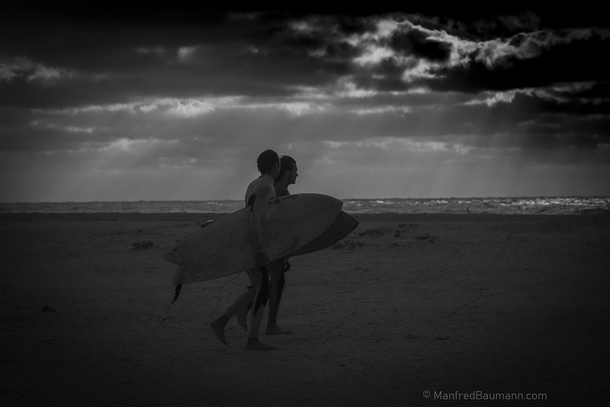 black and white Manfred Baumann Ocean sea Surf surfer surfing wave waves