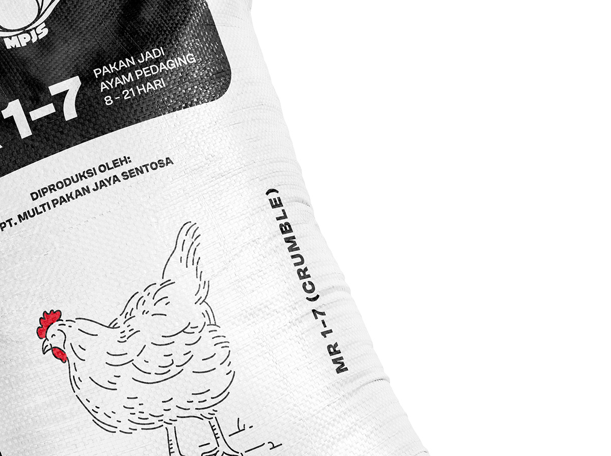 chicken farm graphic design  Packaging poultry sack