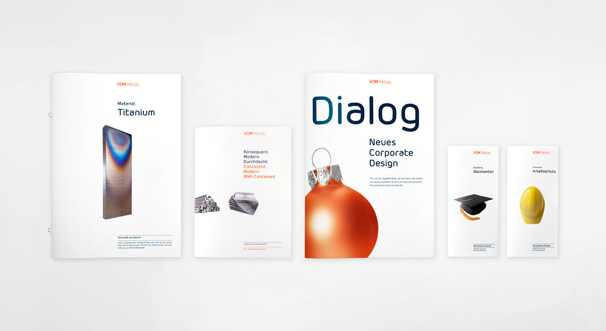 Corporate Design Erscheinungsbild Markengestaltung Broschürenkonzept Metallindustrie Corporate Identity