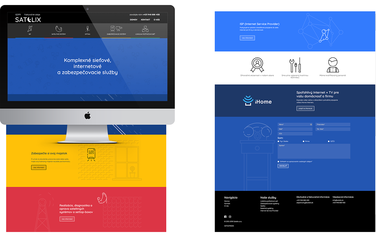 satellite branding  blue minimalistic logo Webdesign Web icons Internet