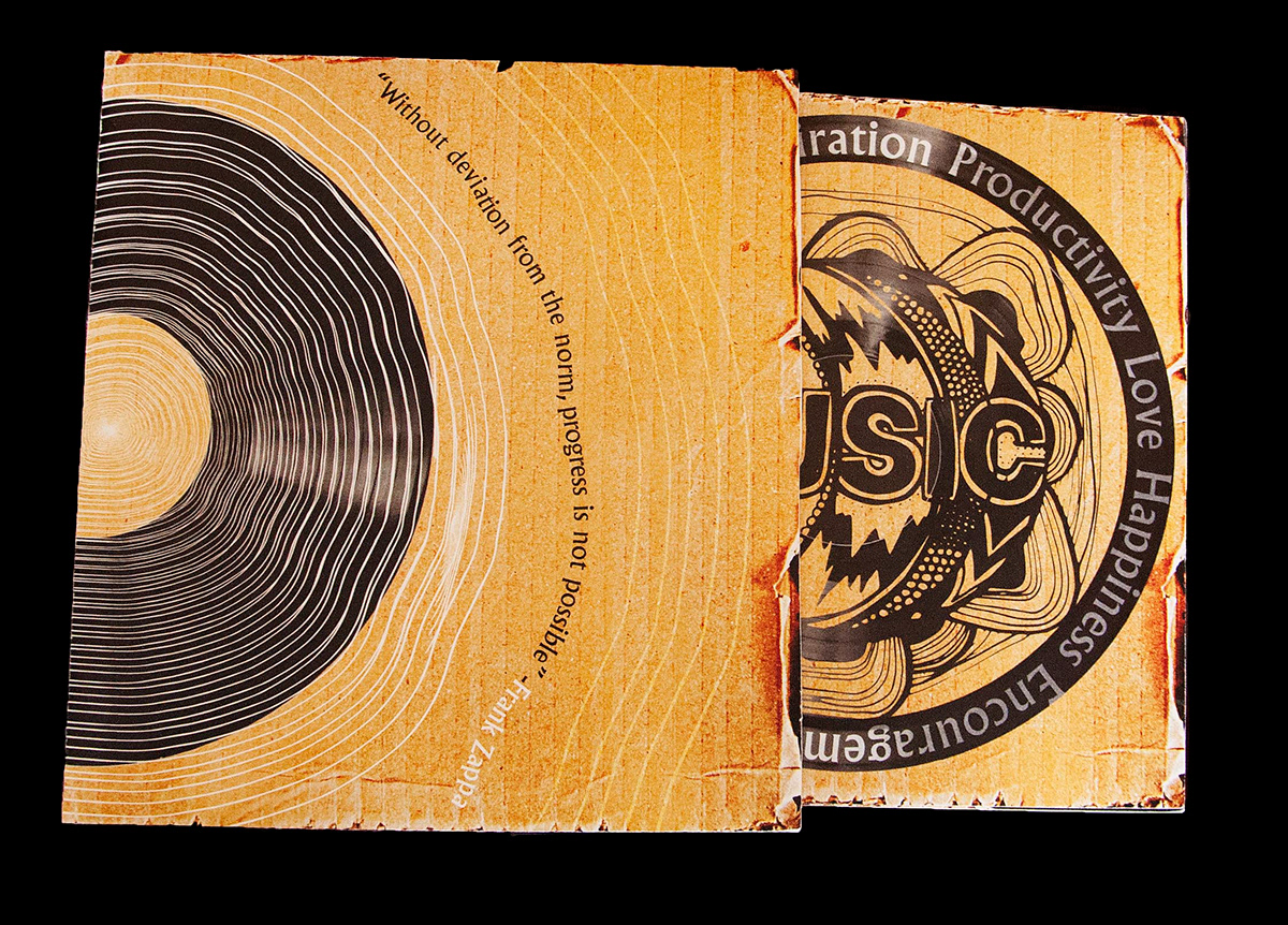 Lyrics songs Records vinyl cardboard Booklet