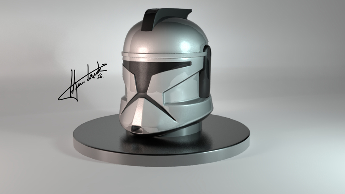 3D Render star wars Trooper ironman War Machine characters 3D Character