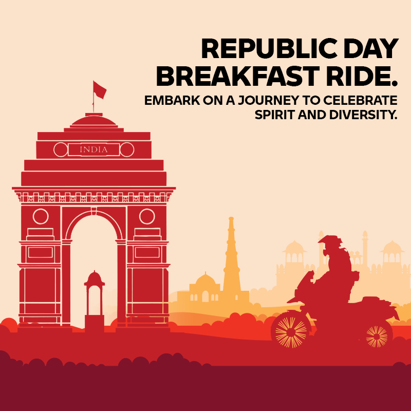 Bike BMW Motorrad India motorbike republic day vector