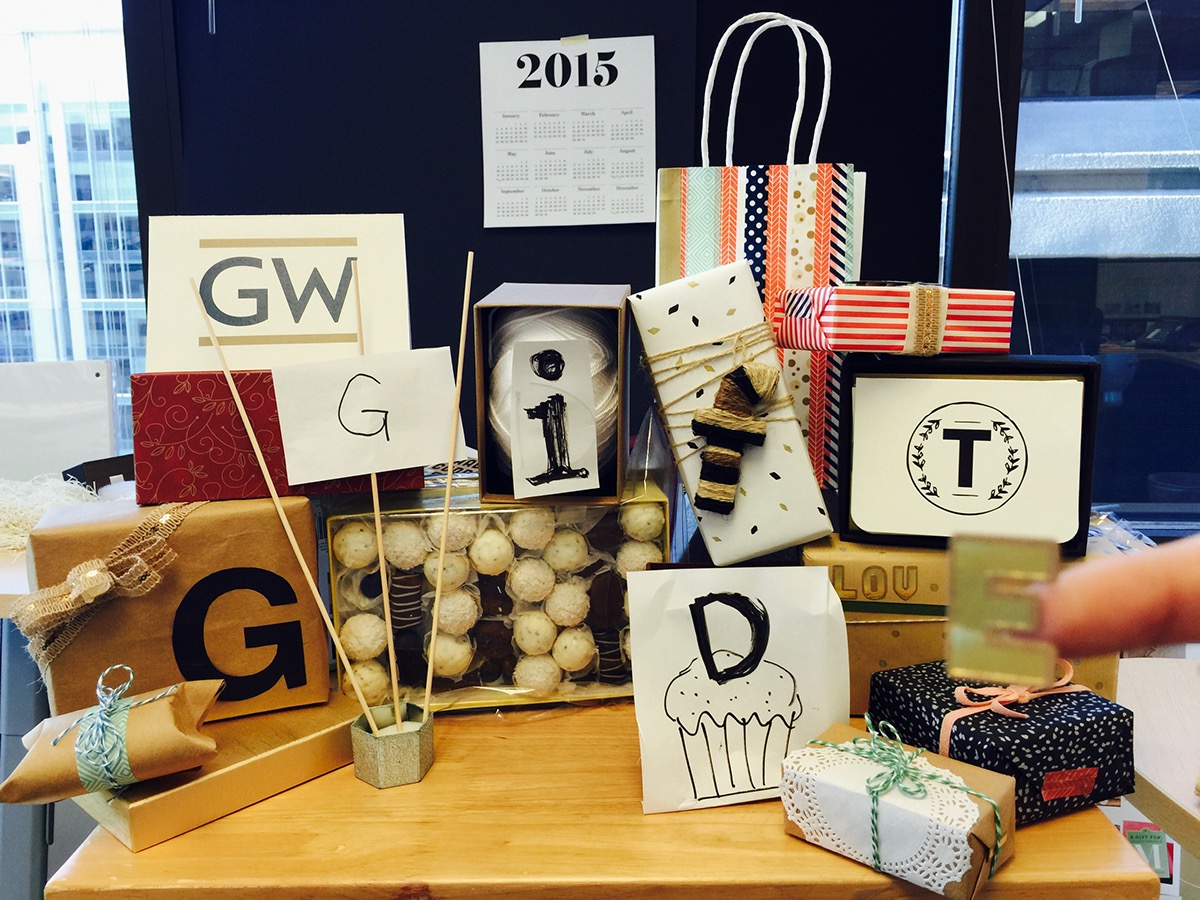 Adobe Portfolio gift guide gw gift Wrap chocolate knit Stationery
