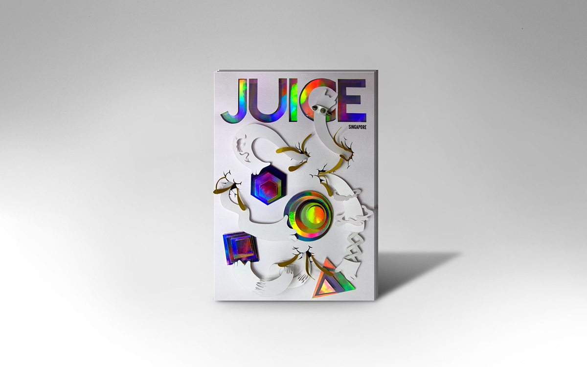 juice  exhibition paper  craft  cutout  3d