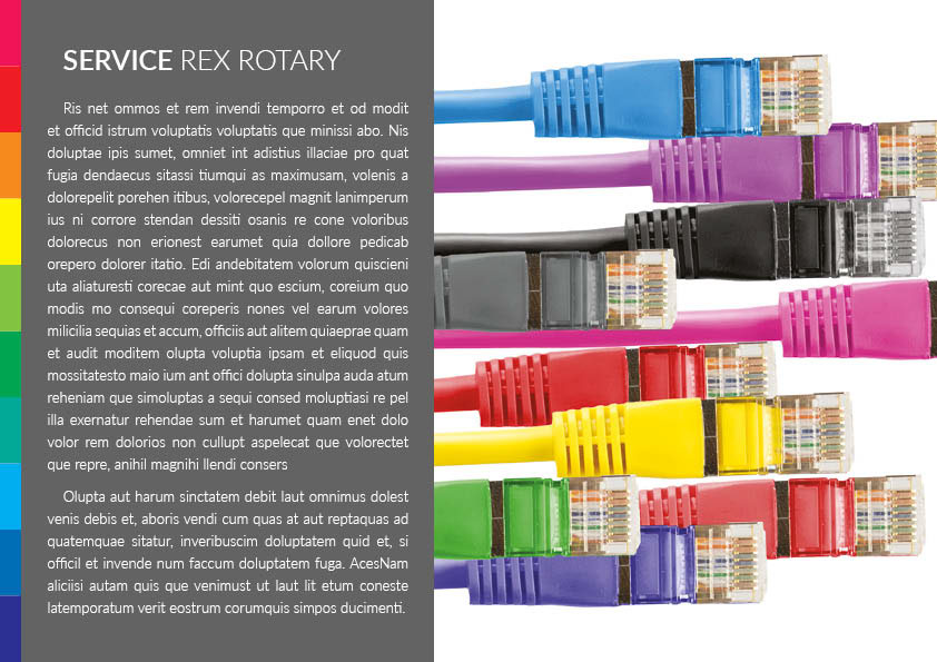 brochure print RexRotary design