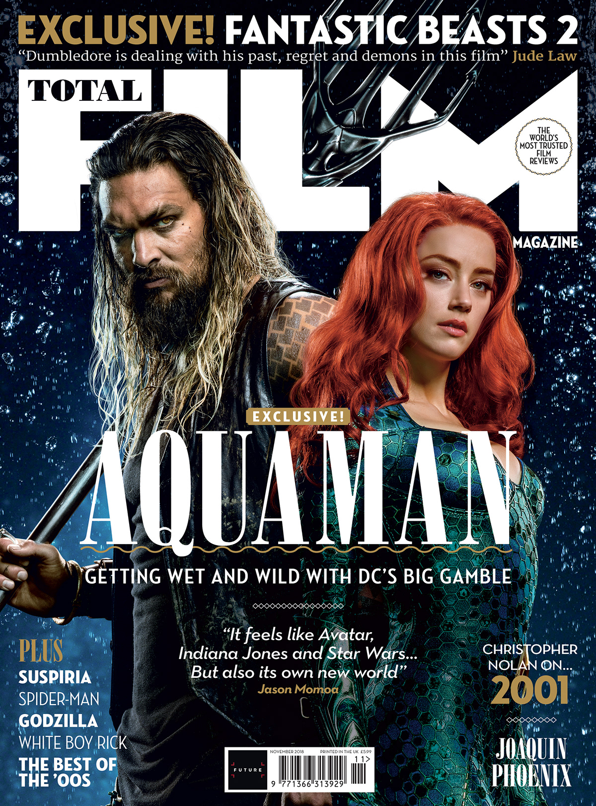 Jason Momoa C-01 New Aquaman 2018 USA DC Movie Superhero Poster 14x21 24x36in 