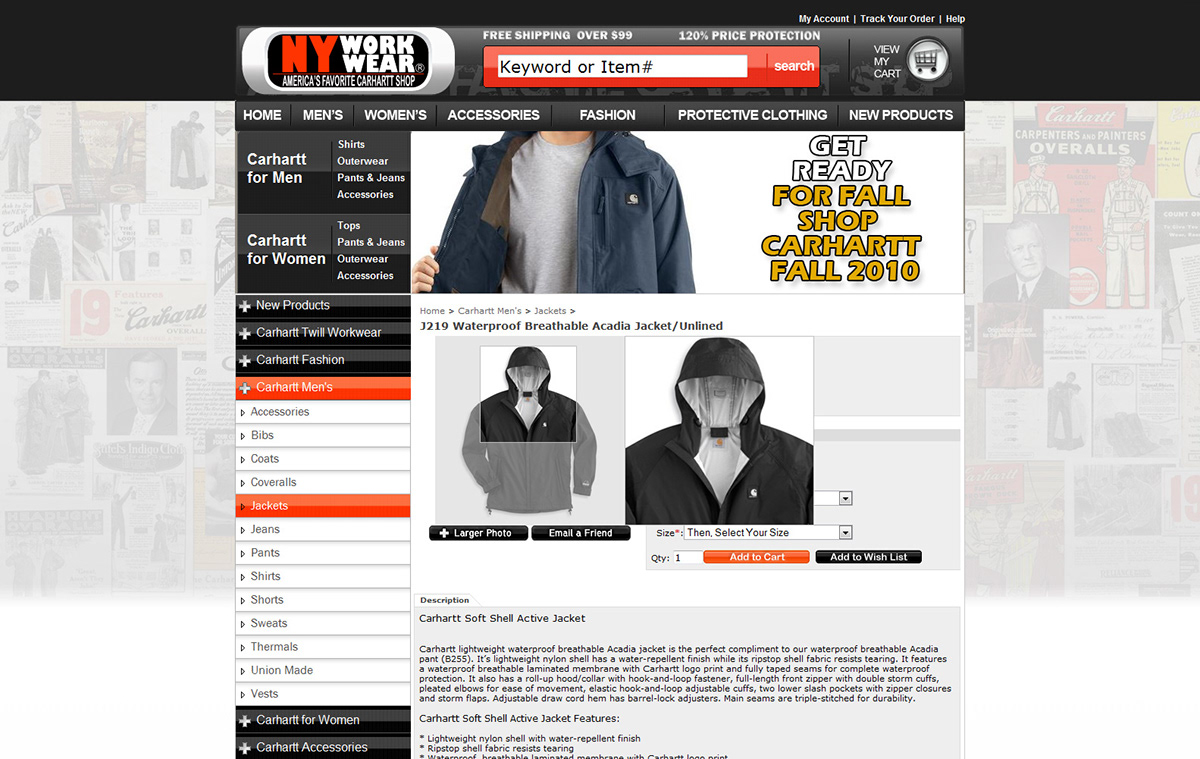e-commerce  volusion  apparel  web design  web development front end design shopping cart platform