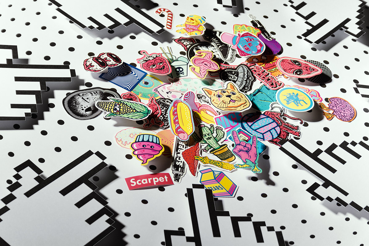 art direction  Photography  surreal weird abstract magazine stickers ILLUSTRATION 