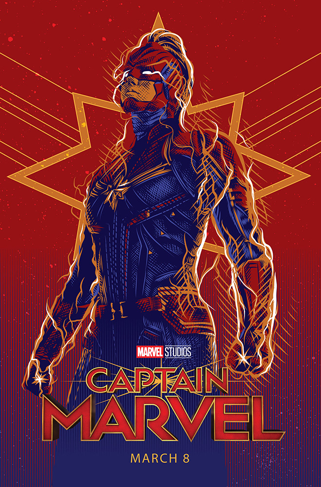 marvel Marvel Studios mcu disney Captain Marvel comics poster Super Hero Hero carol danvers