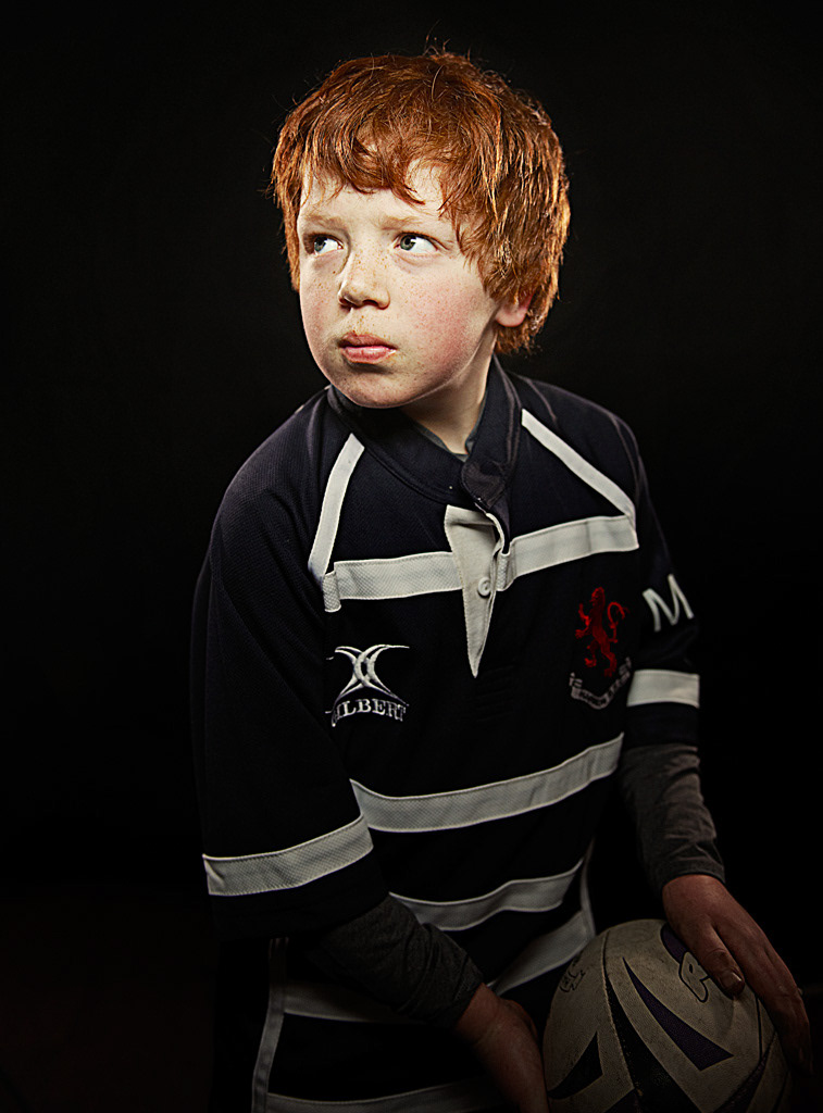 Rugby  portraits  Boys sport mud portraits boys