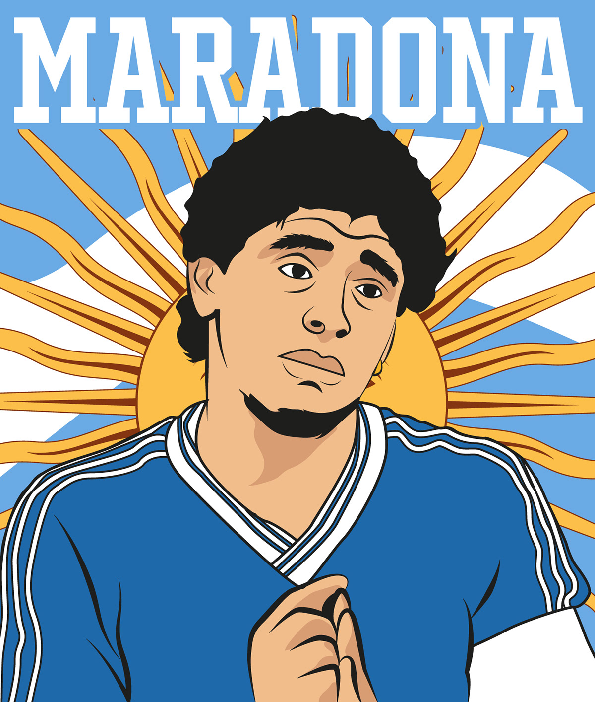 ilustraciones ilustrator maradona Maradona Dibujos BOCA JUNIORS diseño gráfico Drawing  Futbol goat portrait