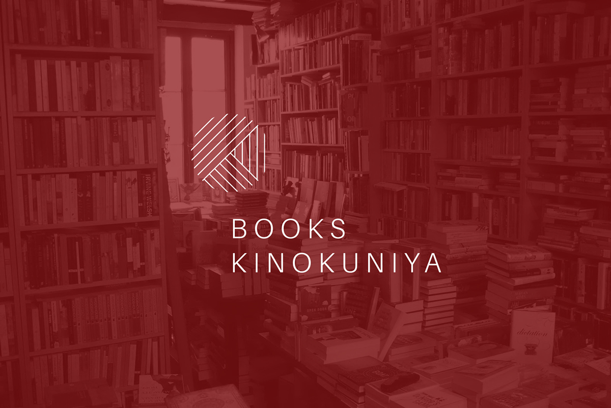 brand identity kinokuniya rebranding logo mark Bookstore book