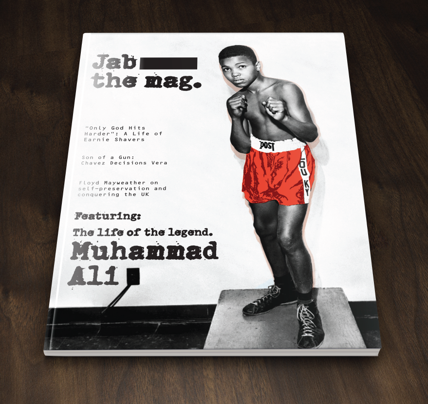 magazine magazine layout masculine Boxing