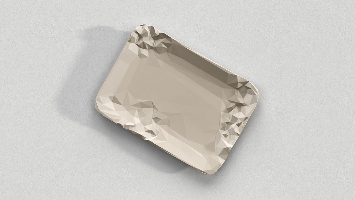 Render Still tray luxury cristalplant