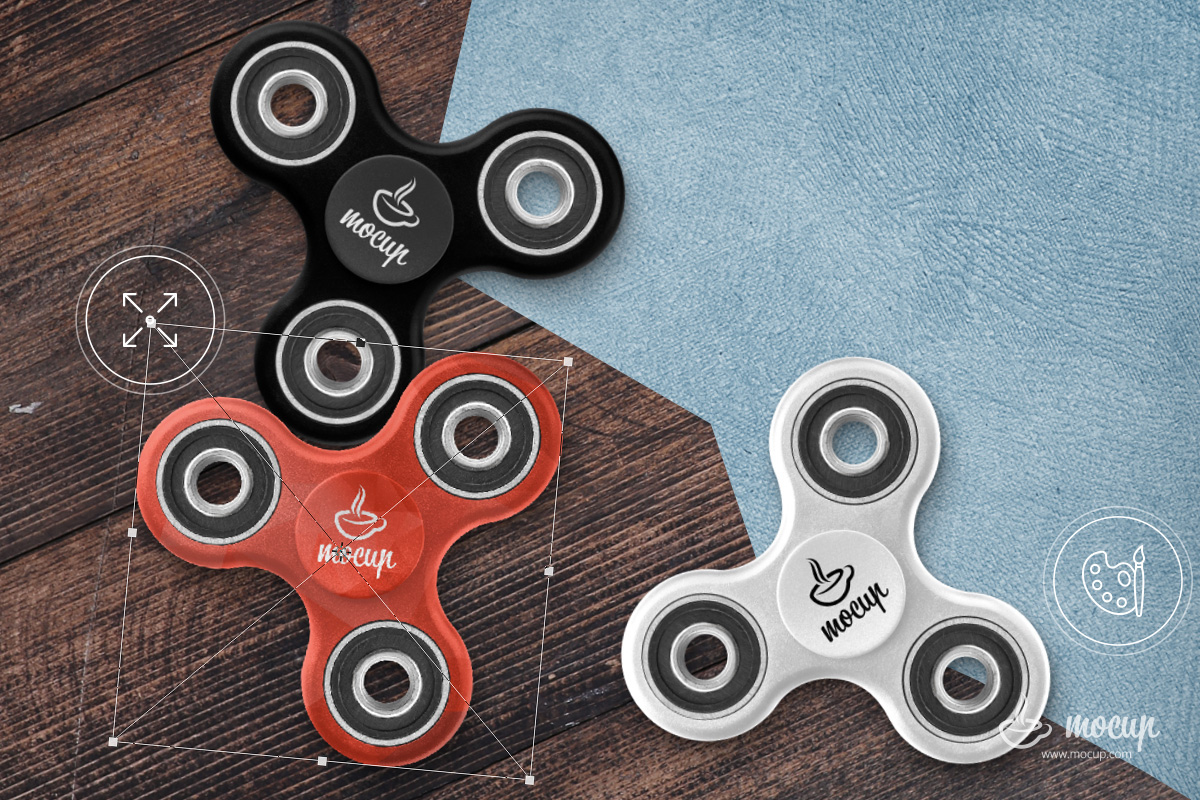 Branded fidget spinners concept on Behance