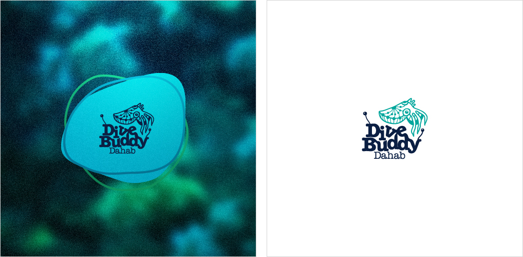 logo Logotype diving dahab dive center identity extreme sports dive octopus summer water wave underwater letter lettering Letterings typo