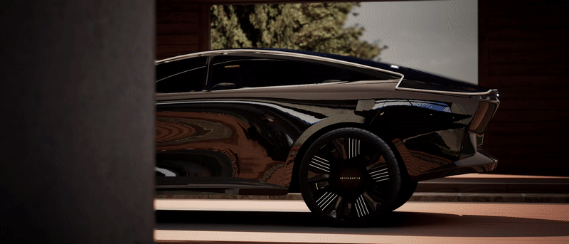 3d modeling aston martin car design Cyberpunk design luxury product design  Sci Fi Virtual reality