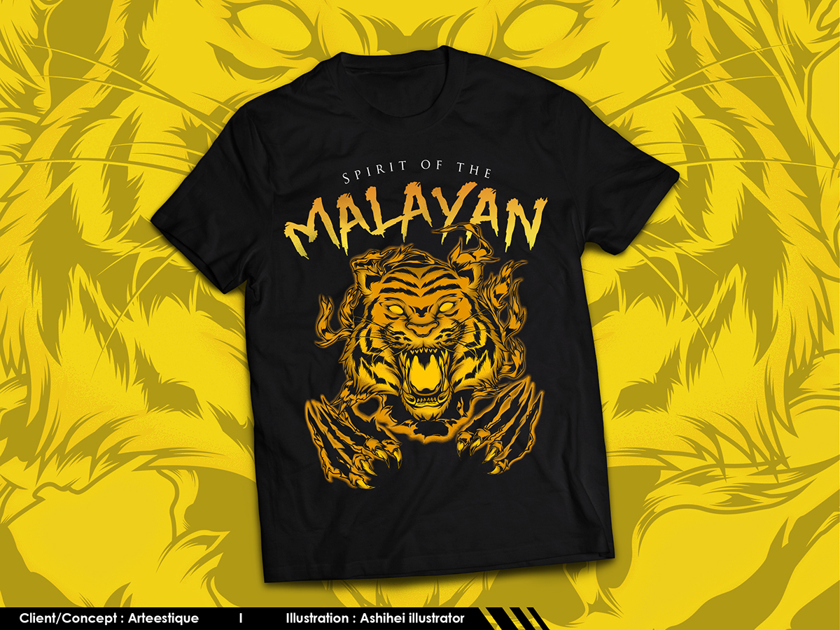 tiger warrior vector spirit malayan