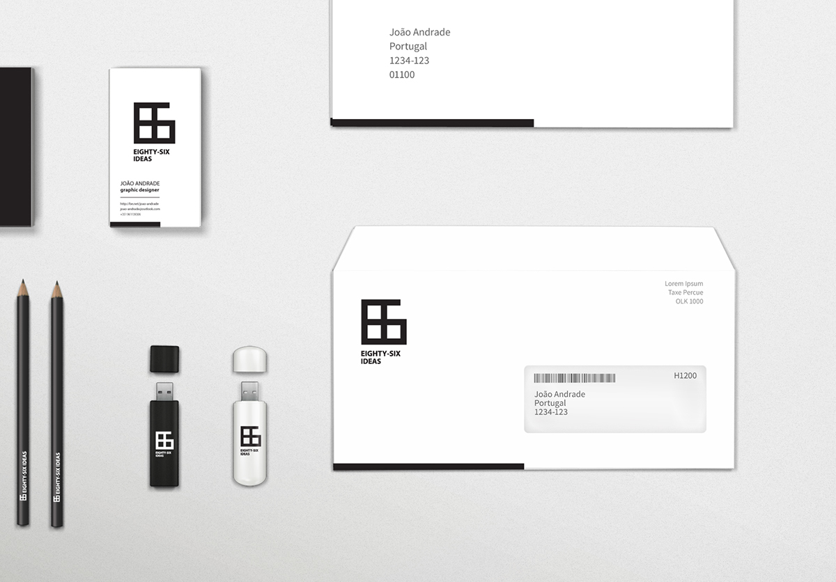 Self Promotion branding   86ideas   Graphic design identity corporate freelancer comunication joao andrade Portugal lisboa