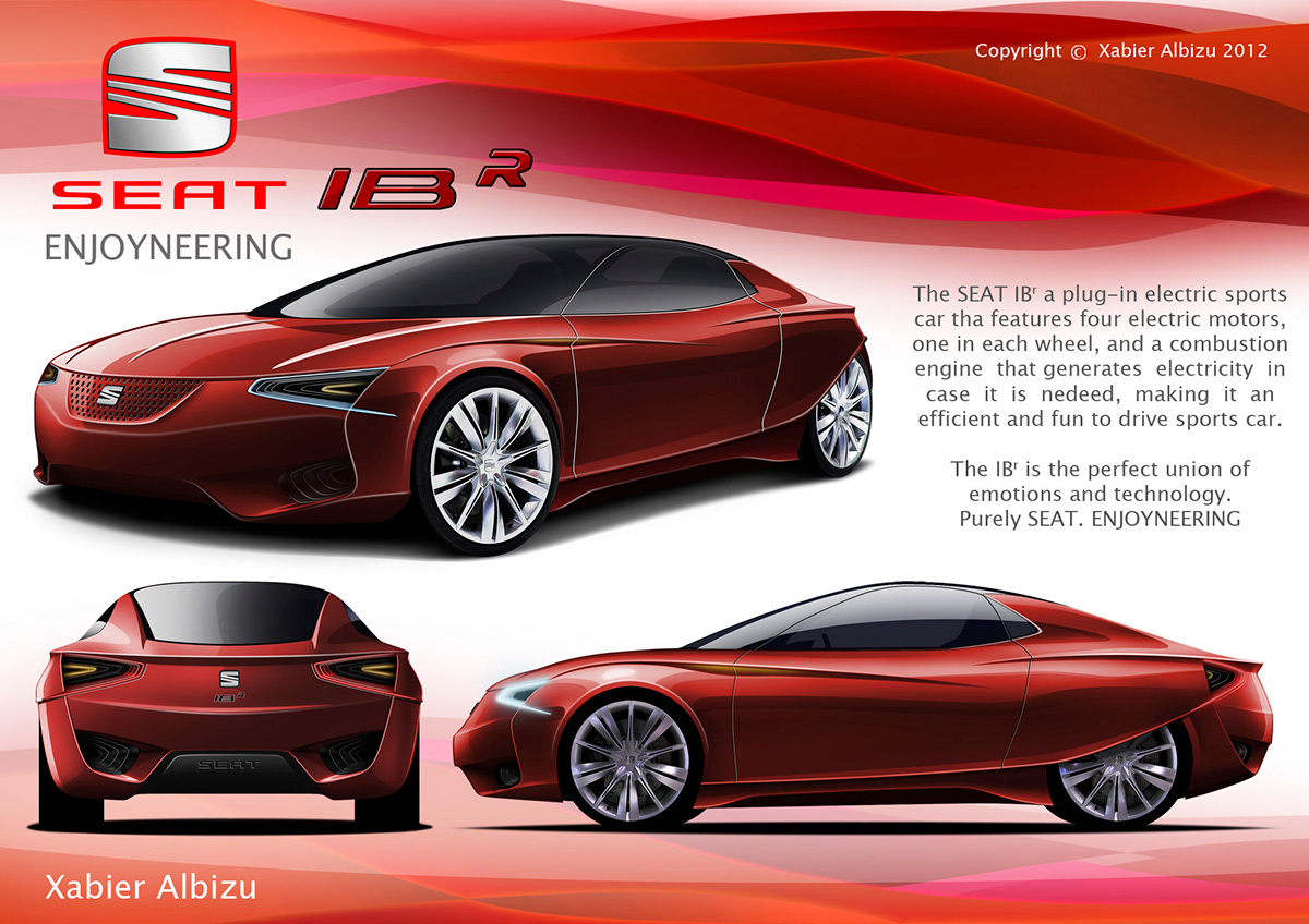 seat electric car automotive   design