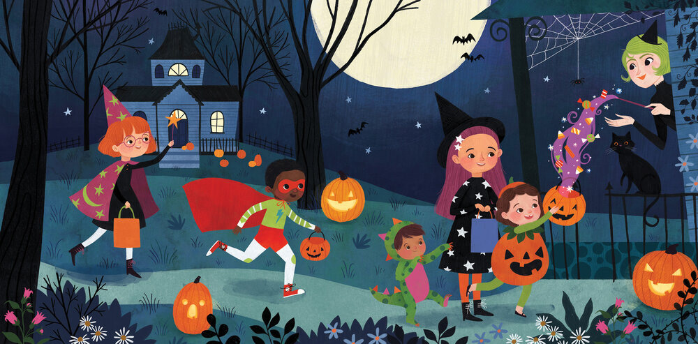 children childrens illustration Halloween Picture book pumpkin witch