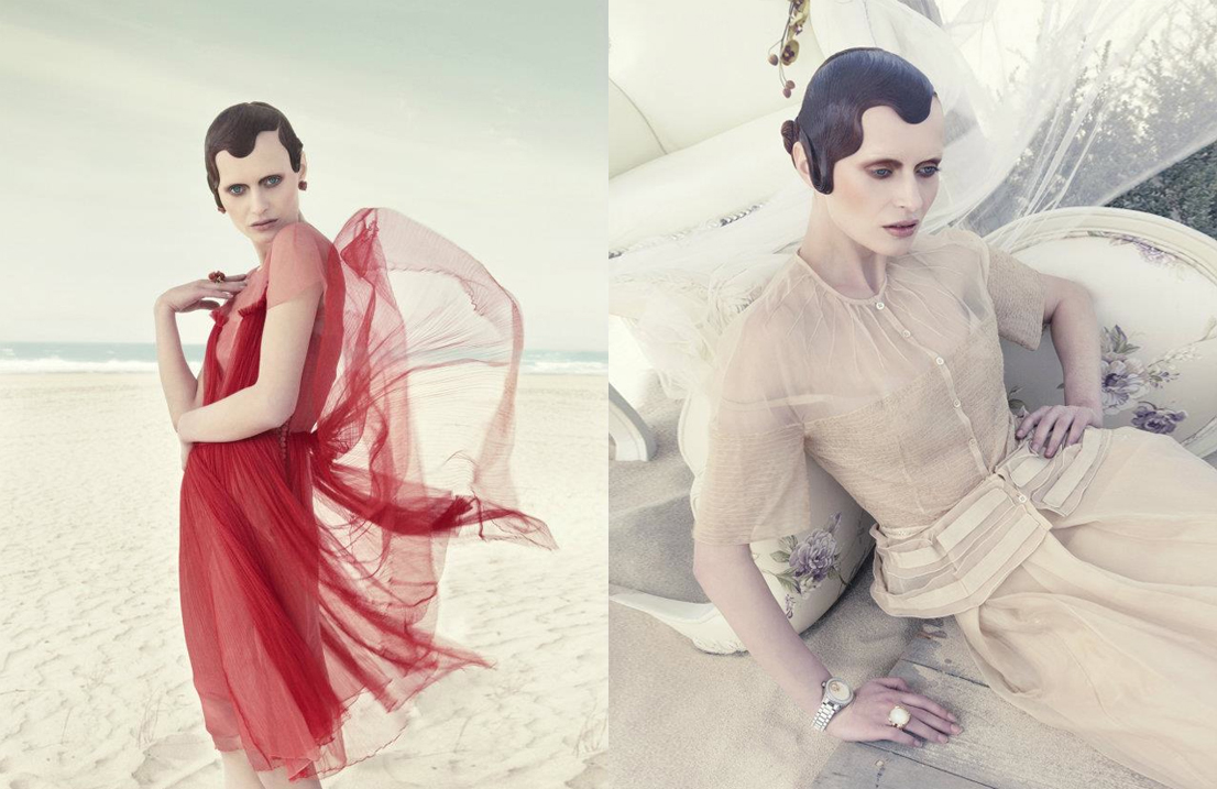 editorial L'Officiel Haute couture makeup hair Albe Hamiti toni malt Tina Patni Stuart Robertson 20s 1920's twenties Dior