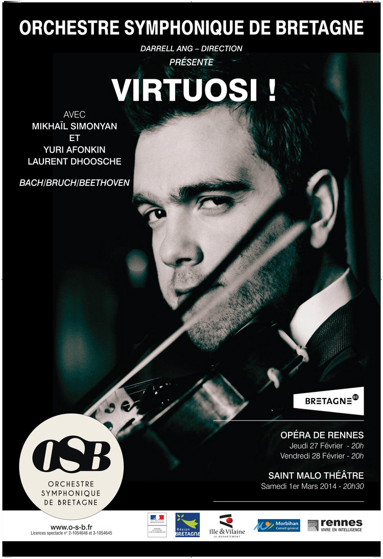 orchestra poster opera orchestra de bretagne instrument Violin
