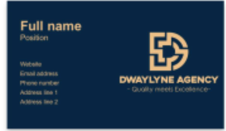 brand identity business card corporate design