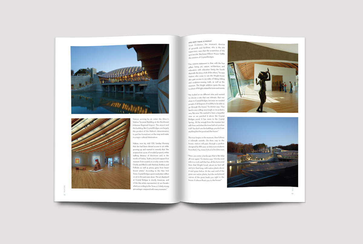 pubication magazine Frank Lloyd Wright design graphic design  editorial architecture Magazine design